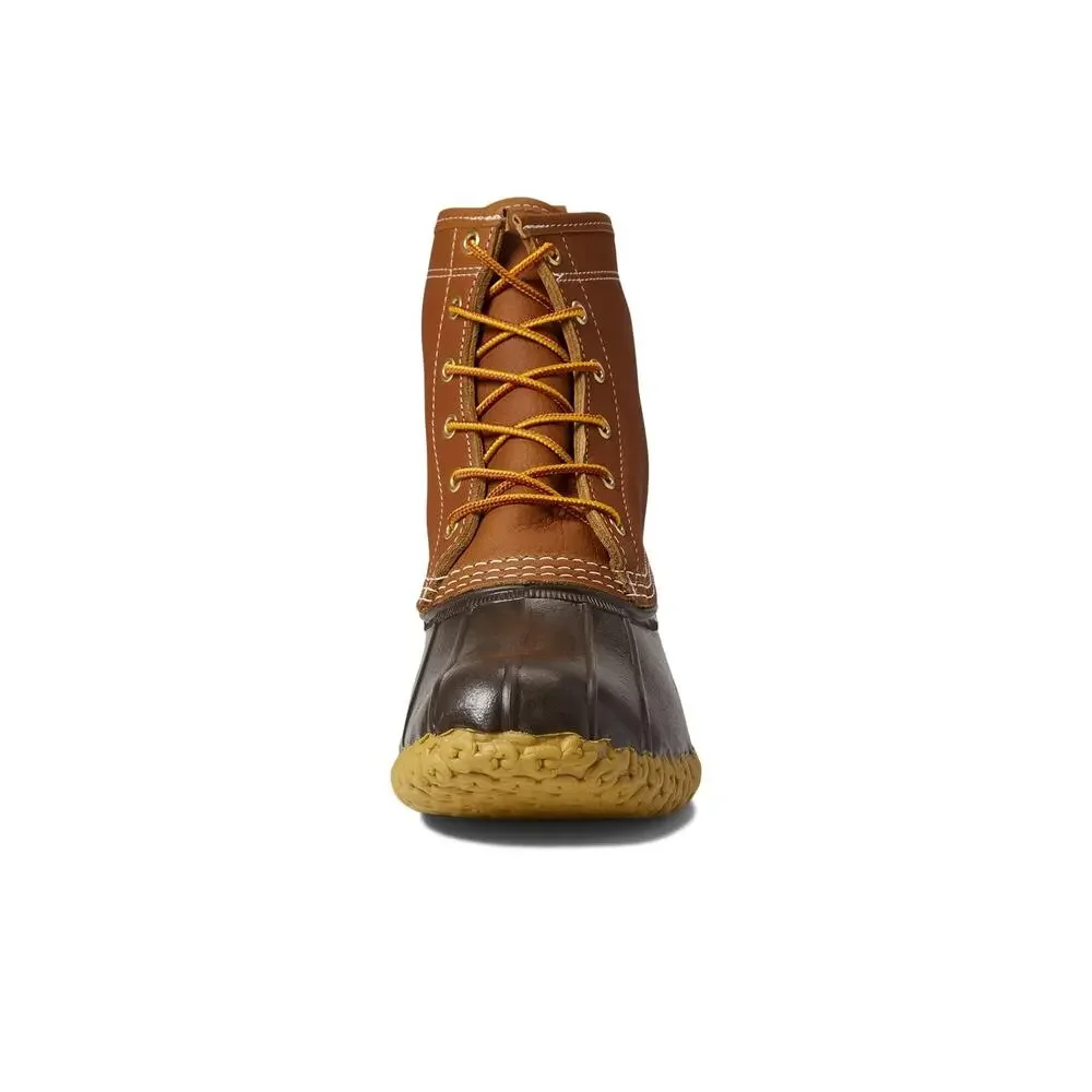 BEAN BOOT 8' LEATHER PRIMALOFT FLANNEL LINED MEN'S